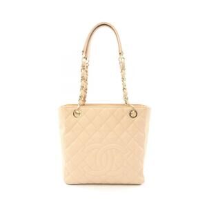 Chanel Matelasse PST Tote Bag Leather Grained Calfskin Beige